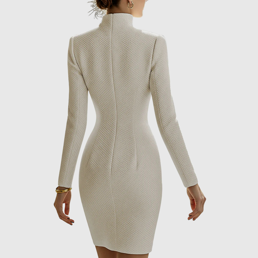 Harriet | Hourglass Leather Mini Dress