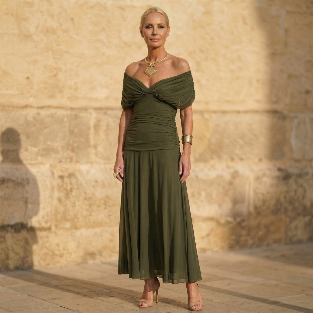 Jade | Elegant Olive Green Dress