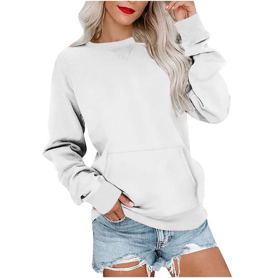 ERMA™ - Women's Lightweight Crewneck Hoodless Sweatshirt